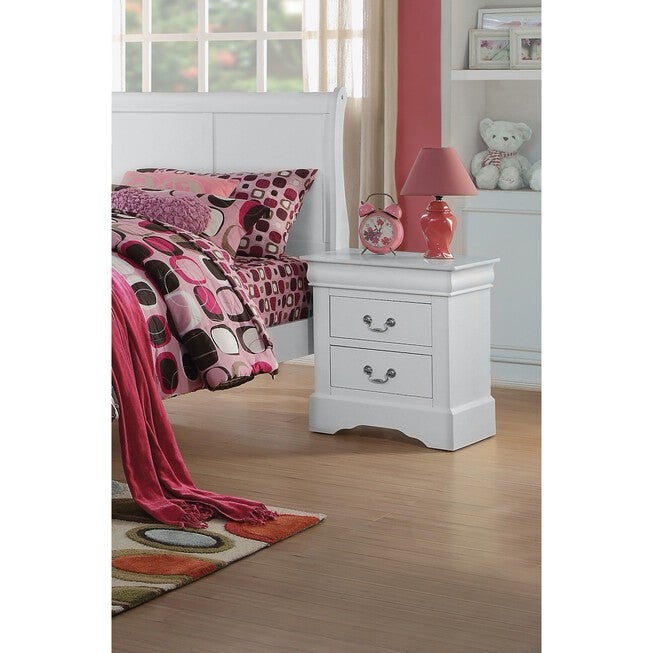 Nightstand Bedroom, WHITE, hi-res image number 0