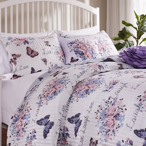Garden Joy Quilt and Pillow Sham Set, , on-hover image number null