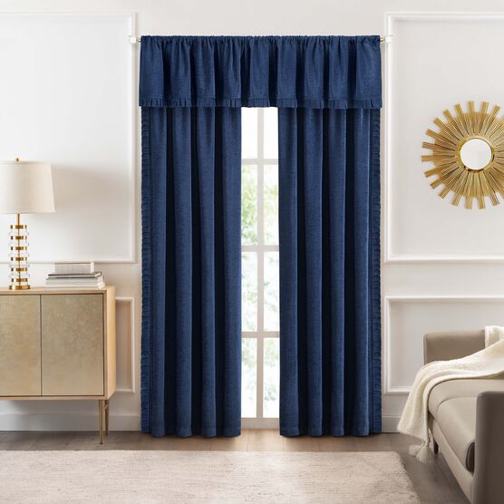 Bordeaux Rod Pocket Window Curtain Panel, , on-hover image number null