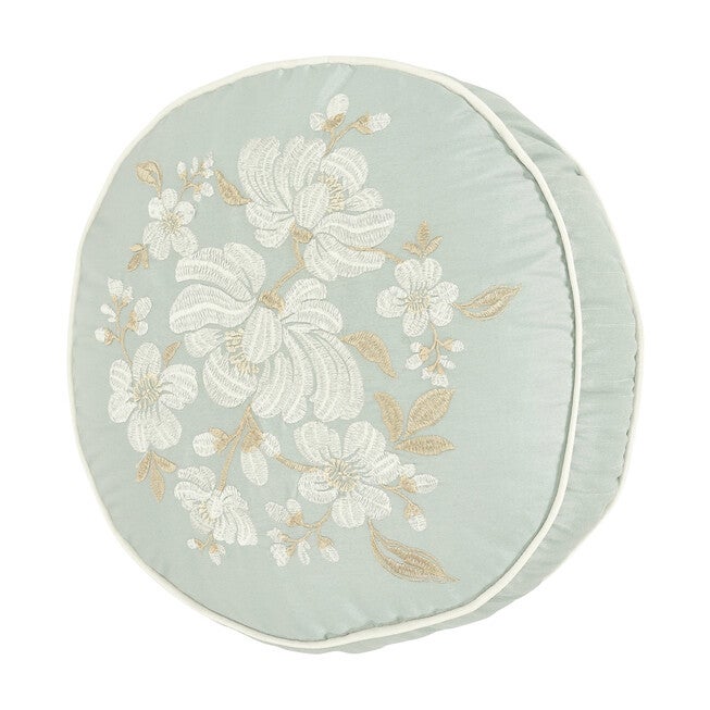 Spring Garden Round Decorative Throw Pillow, SPA, hi-res image number null