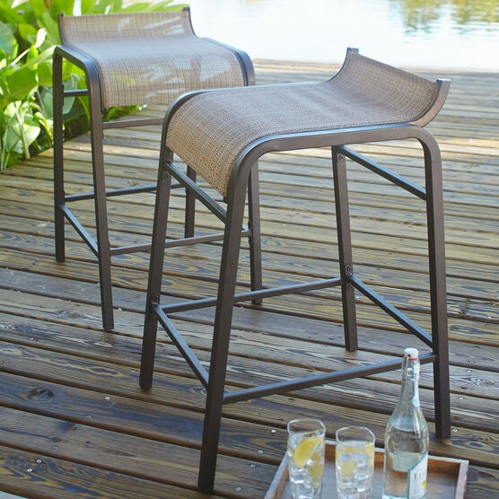 Grill Stool Vinyl Grill Stools | Brylane Home