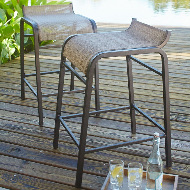 Vinyl Grill Stools, TAUPE, hi-res image number null
