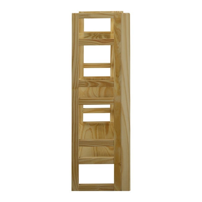 3-Shelf Folding Student Bookcase 20.75 inches Wide-Natural, , on-hover image number 1
