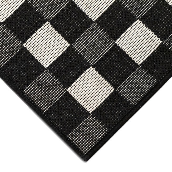 Liora Manne Carmel Gingham Indoor/Outdoor Rug 23 inchesX7 feet 6 inches, , alternate image number 2