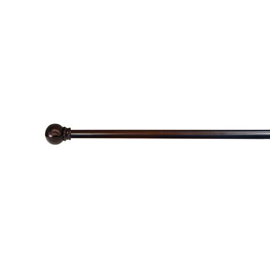 48"-86" Rod set with Ball Finial, EXPRESSO, hi-res image number null