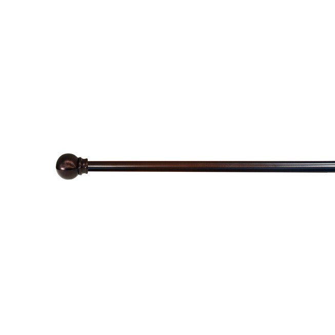 48 inches-86 inches Rod set with Ball Finial, EXPRESSO, hi-res image number 0