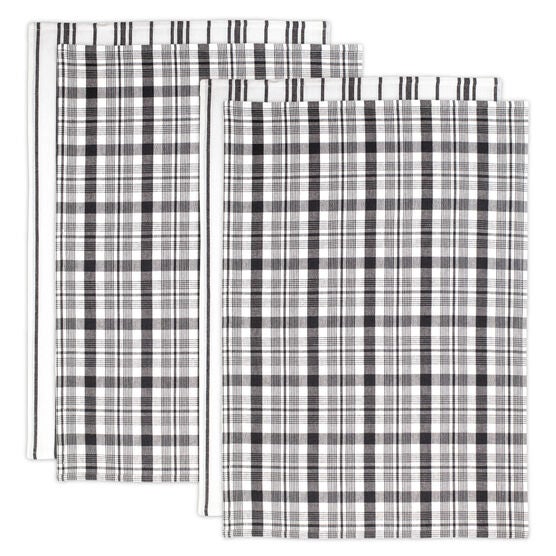 Farmhouse Towel 4pc Set, BLACK, hi-res image number null