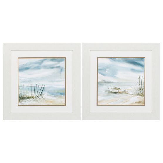 Subtle Mist Framed Wall Décor, Set Of 2, TEAL, hi-res image number null