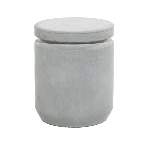 Grey Fiber Clay Industrial Stool, , alternate image number null