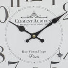 Round Black Wood Clement Audierne Wall Clock, , alternate image number null