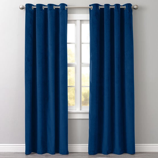 Bh Studio Velvet Grommet Panel Curtains Drapes Brylane Home