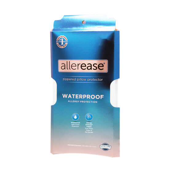 AllerEase Waterproof Allergy Pillow Protector, WHITE, hi-res image number null