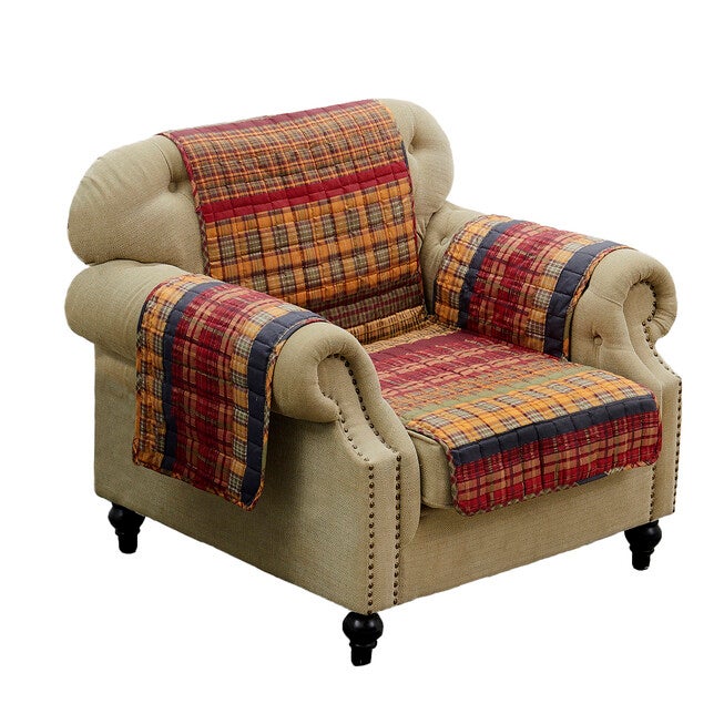 Gold Rush Arm Chair Quilted Furniture Protector, MULTI, alternate image number 2