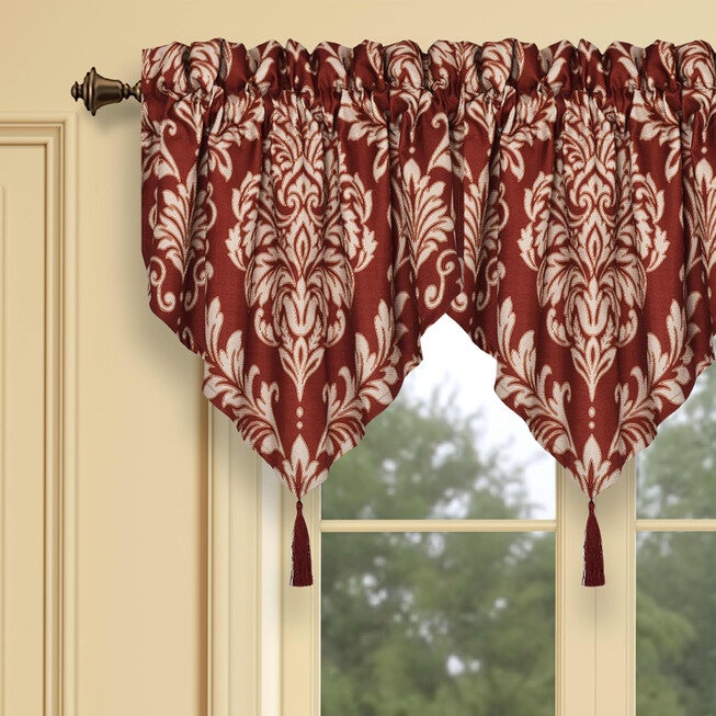 Lazia Window Ascot Valance, RED, alternate image number null