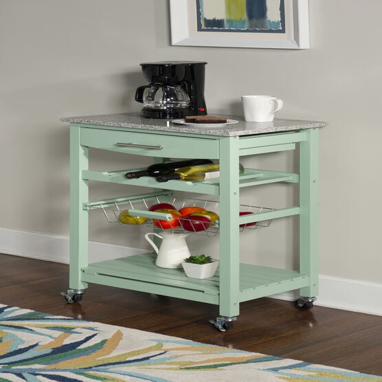 Kitchen Island Granite Top Green, , alternate image number null