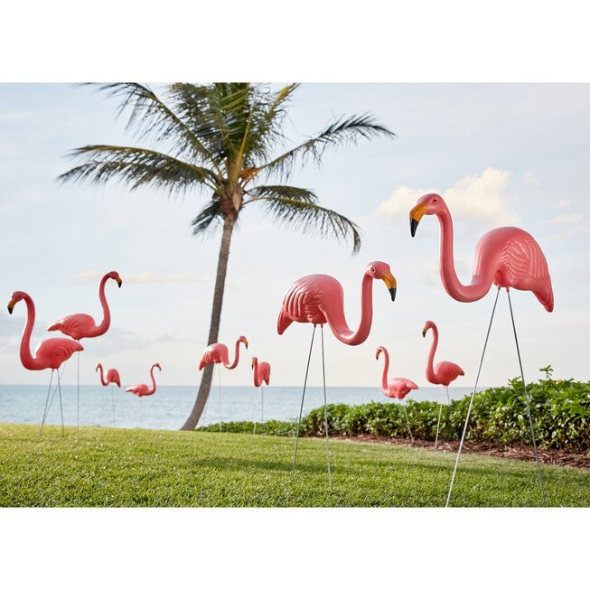 Set of 10 Flamingos, PINK, hi-res image number null