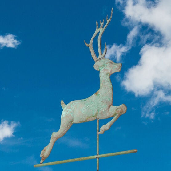 Copper Deer Weathervane Brylane Home
