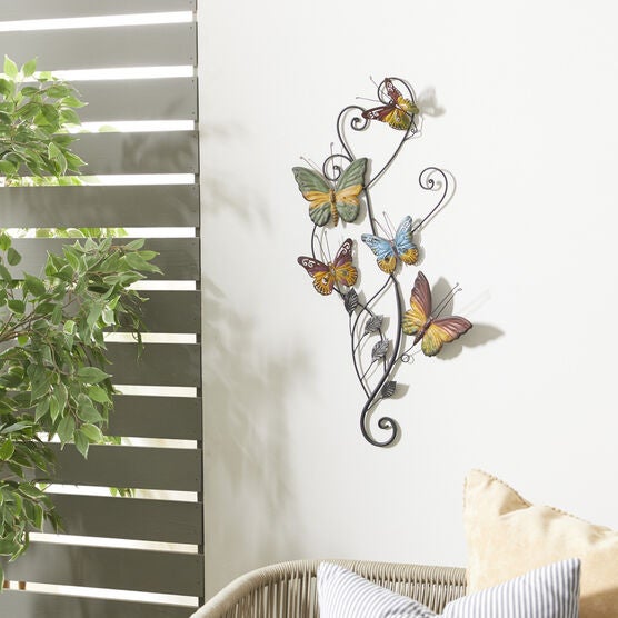 Multi Colored Metal Eclectic Wall Decor, , alternate image number null