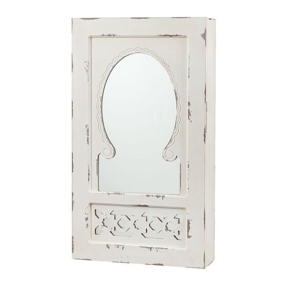 Shabby Chic Wall Mount Jewelry Mirror Brylane Home