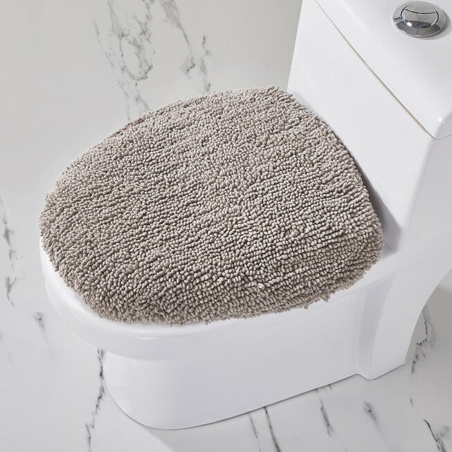 Hugo Collection 100% Cotton 18 inches X 20 inches Lid Cover Bath Rug, SAND, hi-res image number 0