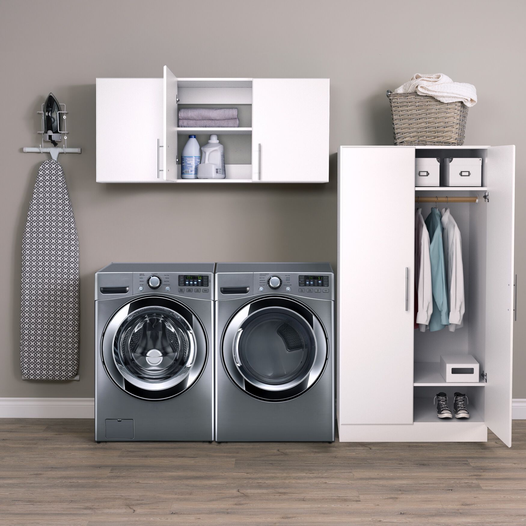 White Elite 86 inches Storage set E - 2 pc, , alternate image number 2