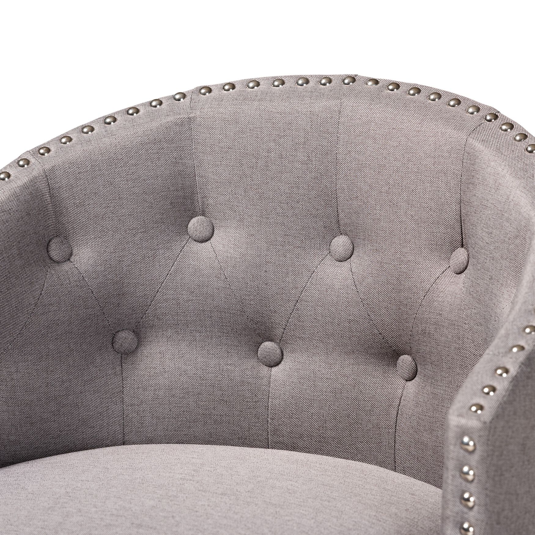 Theron Mid-Century Transitional Black Faux Leather and Espresso Brown Finished Wood 2-Piece Swivel Counter Stool Set, , alternate image number 16