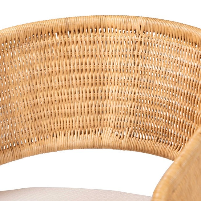 bali & pari Palm Bohemian Light Honey Rattan Dining Chair, LIGHT HONEY, alternate image number 5