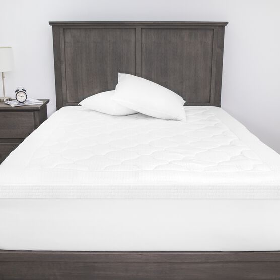 SensorPEDIC Euro Majestic 3-Inch Quilted Memory Foam Mattress Topper, , alternate image number null