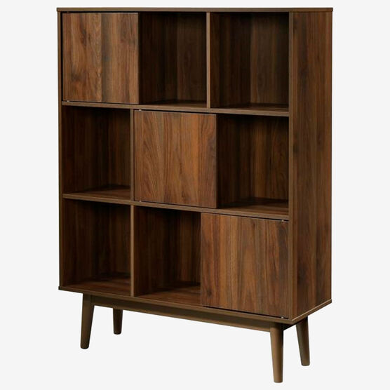 Montage Mid-Century Room Bookcase in Walnut, WALNUT, hi-res image number null