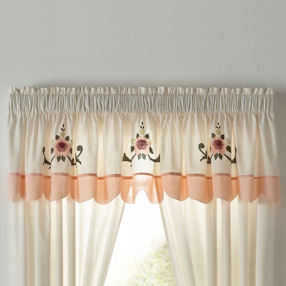 Ava Embroidered Valance, Ava Embroidered Valance,