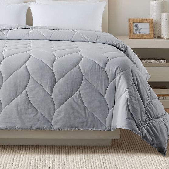 Antimicrobial Grey Down Alternative Comforter Comforters, , on-hover image number null