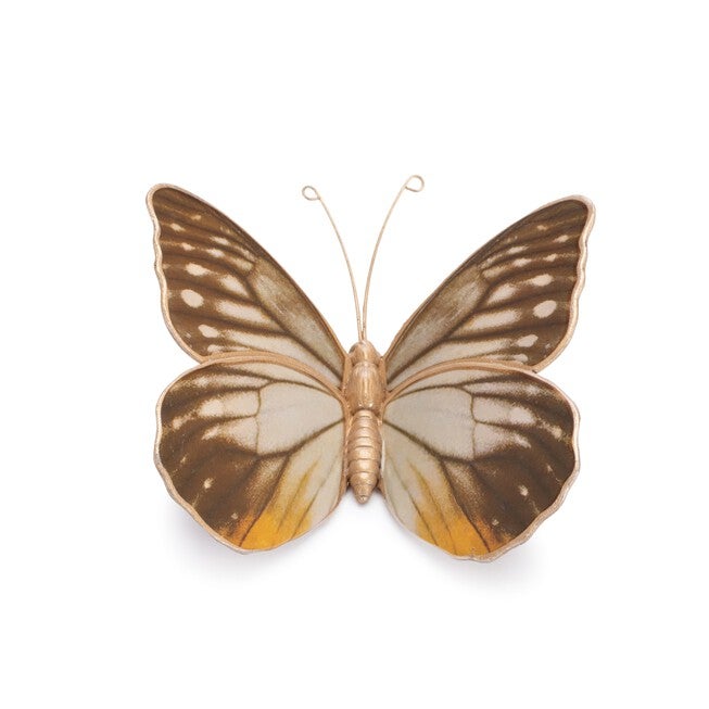 Amber Butterfly and Moth Shelf Sitter (Set of 2), WHITE/BROWN/ORANGE, alternate image number null