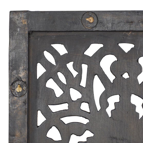 Set Of 2 Brown Wood Traditional Wall Décor, , on-hover image number null
