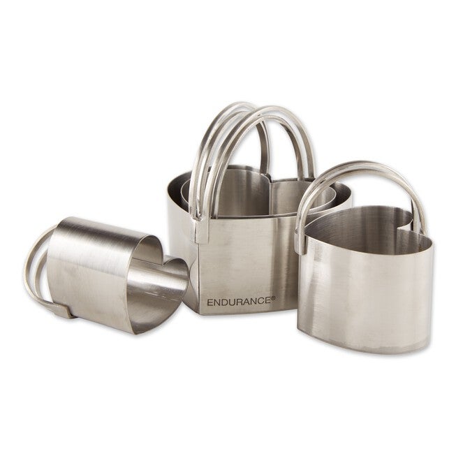 Heart Stainless Steel Biscuit Cutters, Set 4, , alternate image number null
