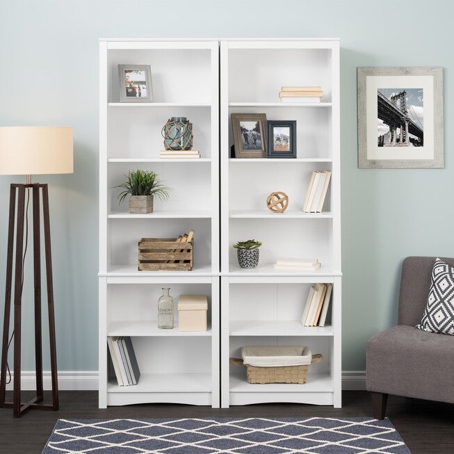 Tall Bookcase, White, , alternate image number 5
