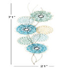 Multi Colored Metal Eclectic Floral Wall Decor, , alternate image number null
