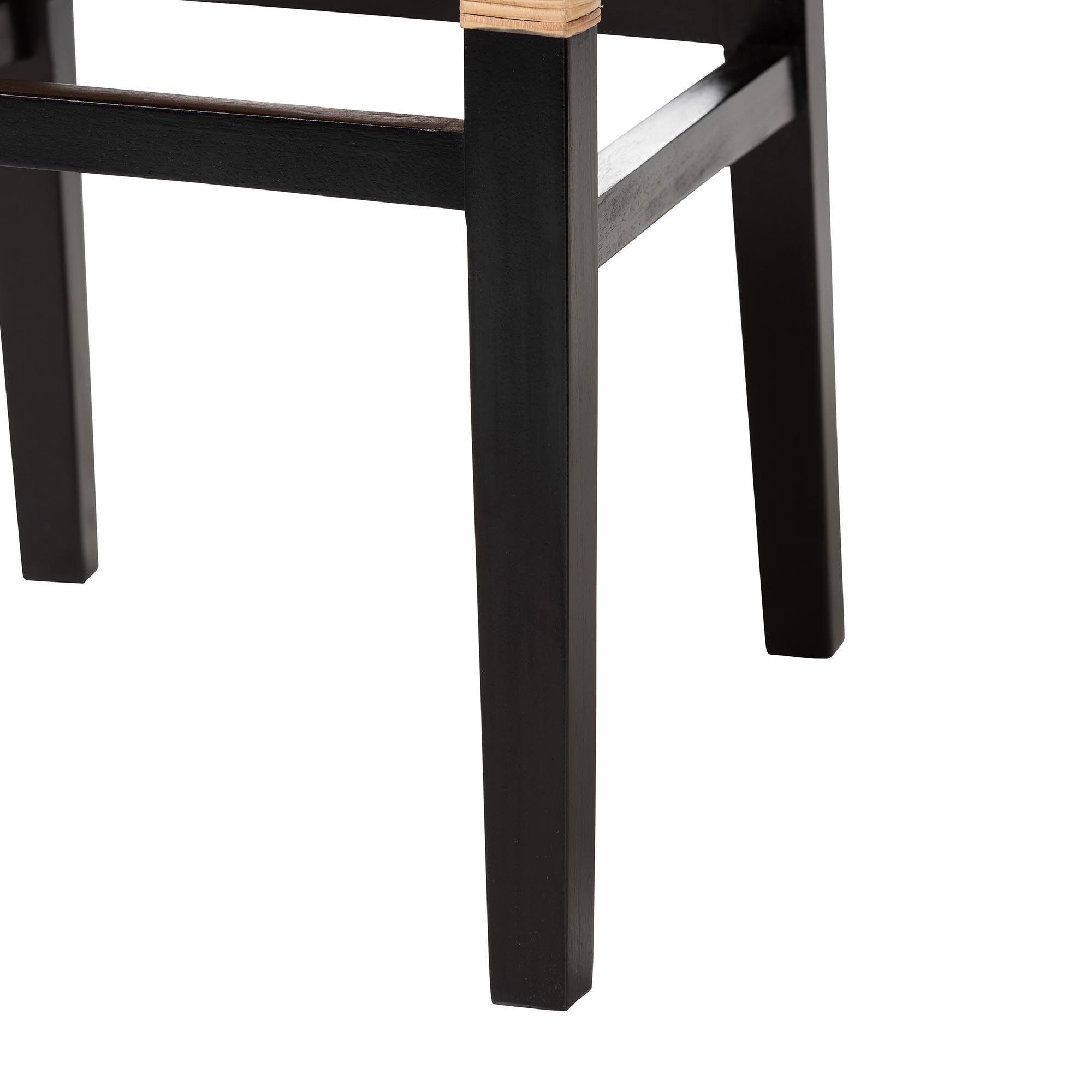 Lesia Natural Rattan Dining Chair with Cushion, BROWN, alternate image number 6