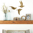Set Of 3 Gold Polystone Coastal Birds Wall Décor, , alternate image number null