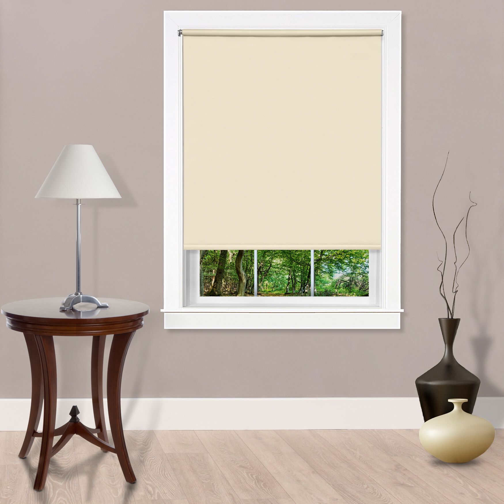 Cords Free Tear Down Room Darkening Window Shade