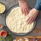 14 Inch Non Stick Metal Pizza Pan, ASH GREY, hi-res image number null