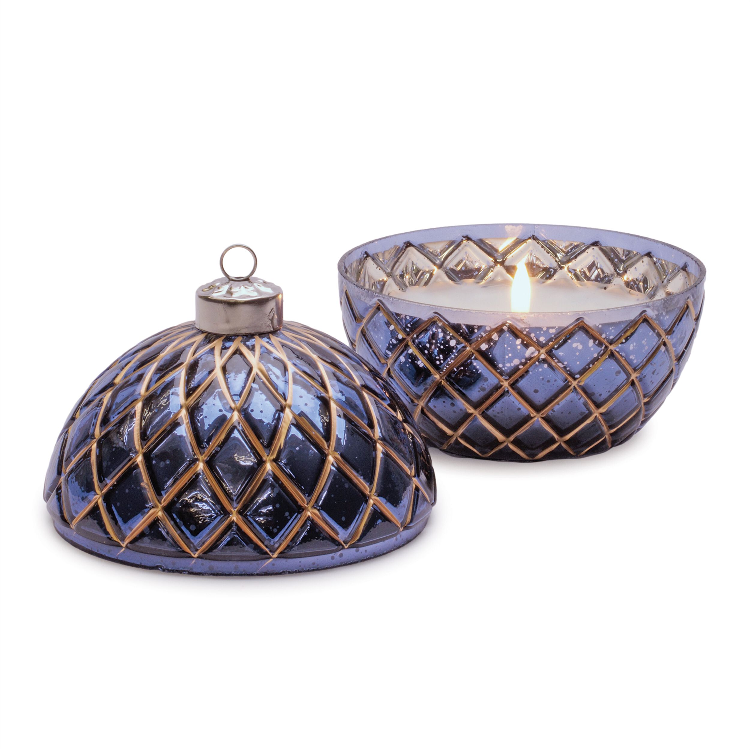 LED Candle Ornament 5.75 inchesD, BLUE GOLD, alternate image number 3
