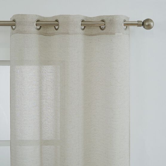 Natalie Semi Sheer Scroll Grommet Panel Pair, , on-hover image number null