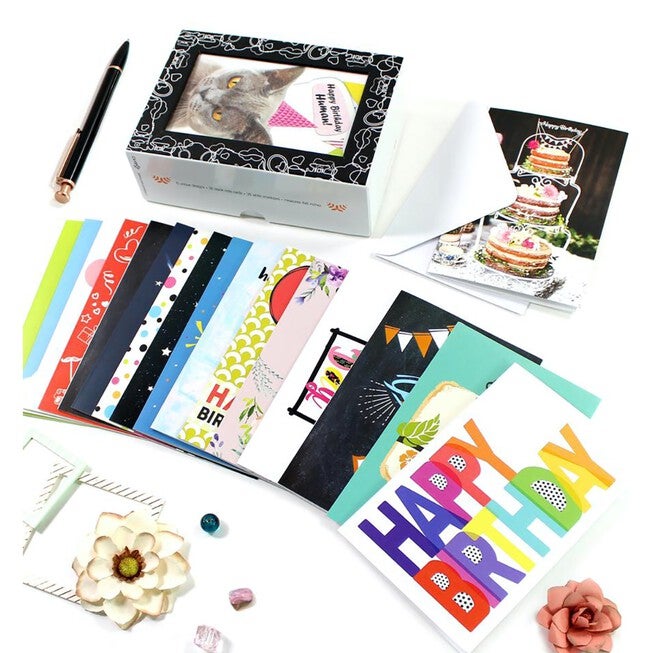 Assorted Birthday Cards - 36 Cards, O, hi-res image number null
