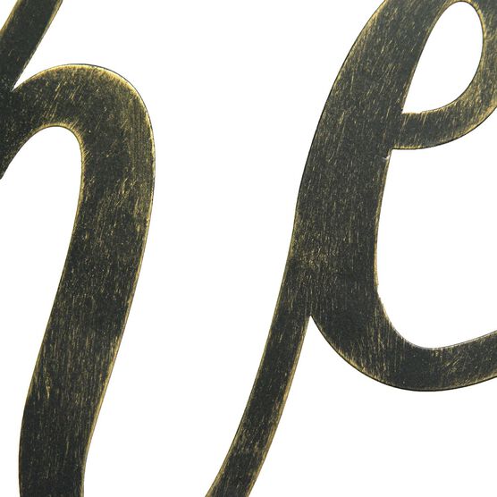 Black "gather" Script Wall Decor, , alternate image number null