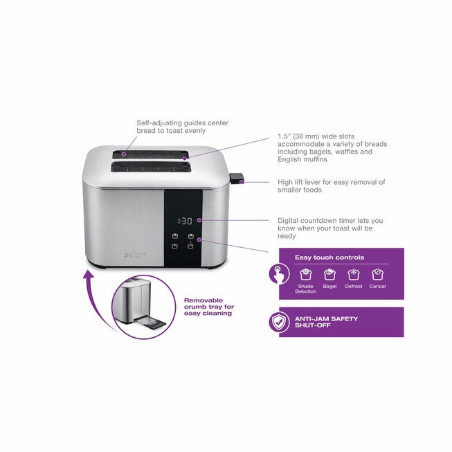 Countdown Digital Toaster - 2 Slice, , alternate image number null