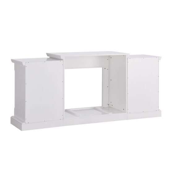 Gallatin Simulated Stone Electric Fireplace with Bookcases, , alternate image number null