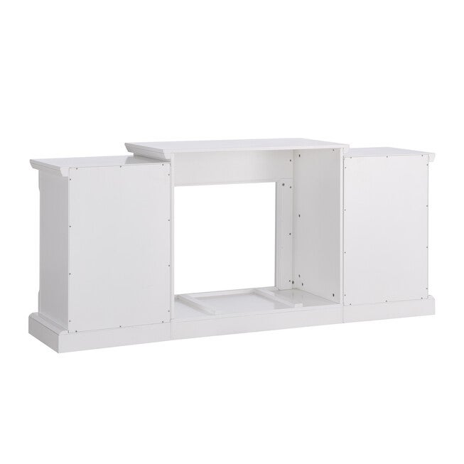 Gallatin Simulated Stone Electric Fireplace with Bookcases, , alternate image number 3