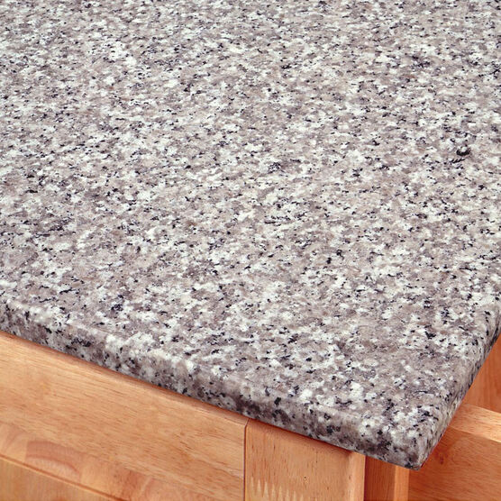 Large White Finish Create a Cart with Salt & Pepper Granite Top , , on-hover image number null