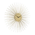 Gold Metal Contemporary Wall Clock, , alternate image number null