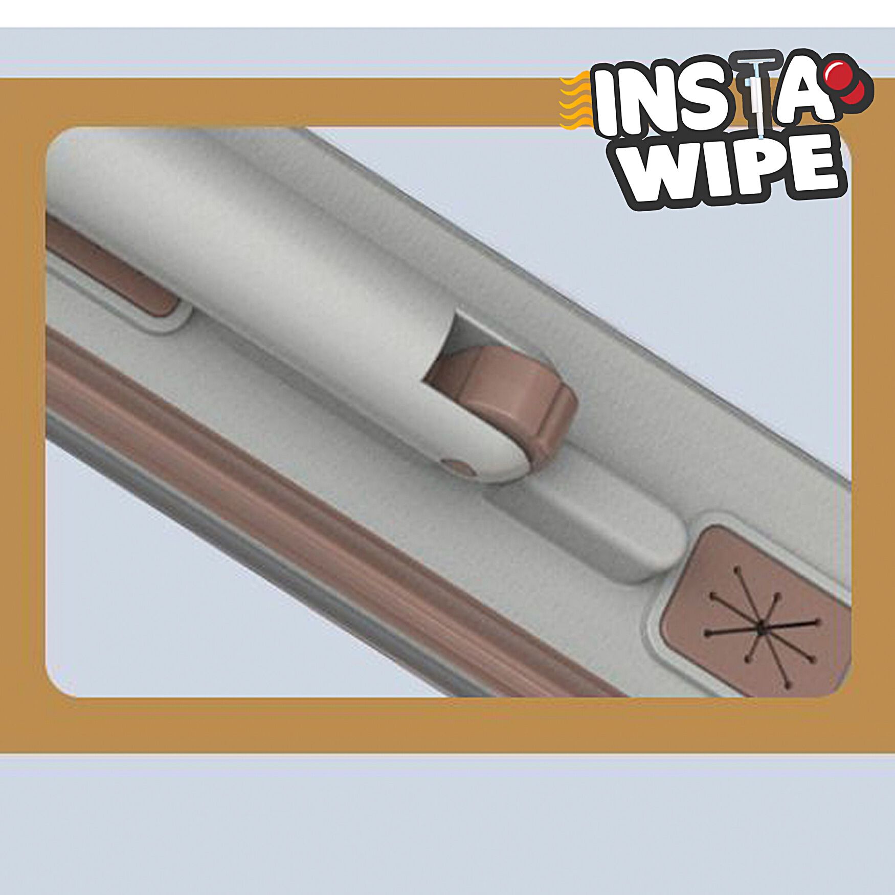 Insta Wipe Bucketless Mop, , alternate image number 6